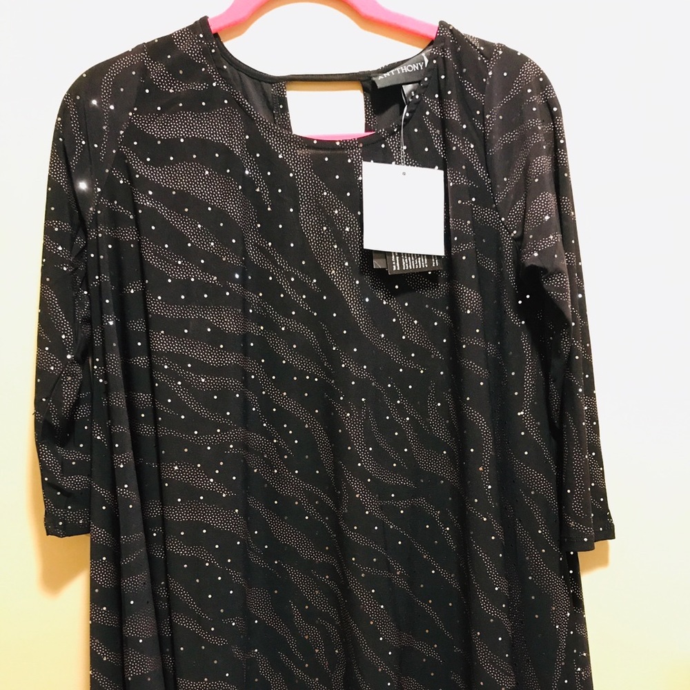 Anthony black sequined tunic